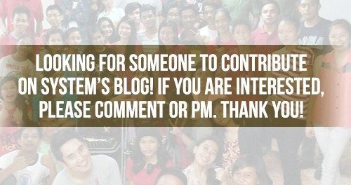 Looking for blog contributors!